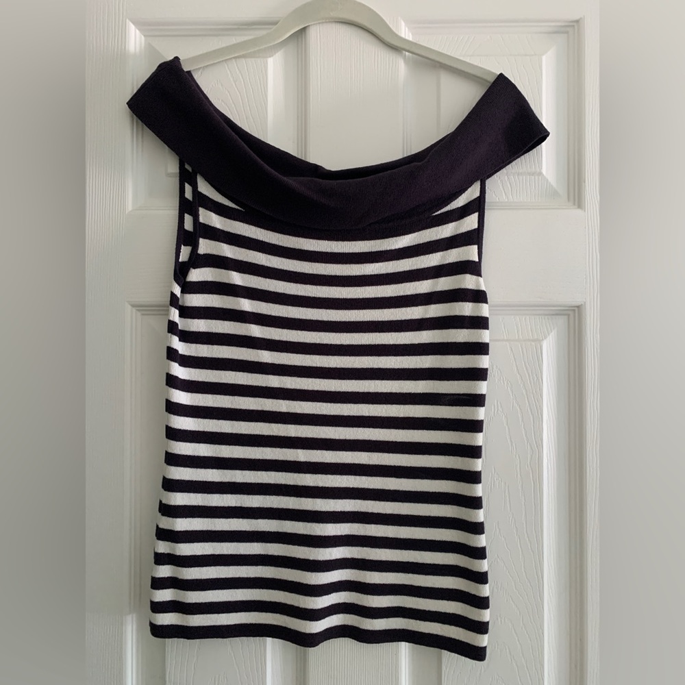 Navy/White striped top from Ann Taylor Loft. Perfect condition